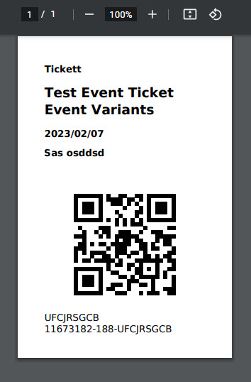 <strong>Ticket Badge</strong> Print out your ticket badge with customer name on it.