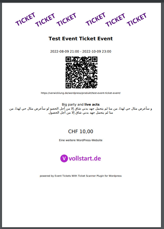 <strong>Flyer example</strong> You can also adjust your event or party flyer.