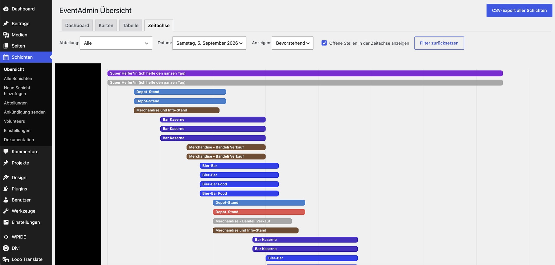 EventAdmin – Volunteer Management