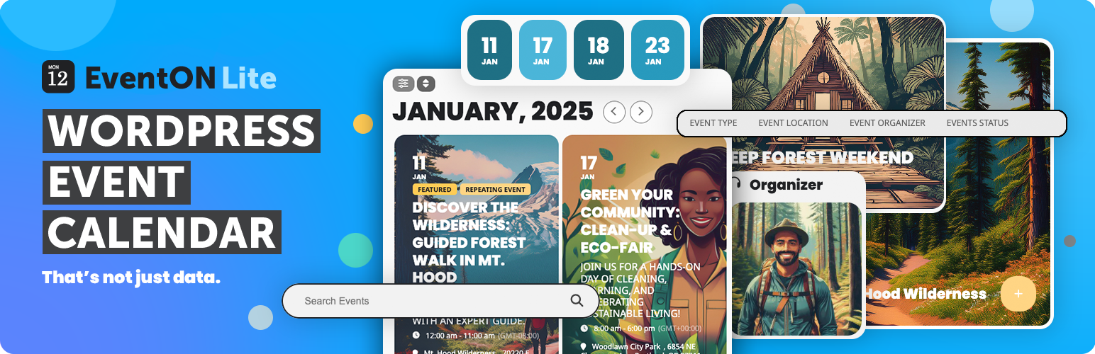 WordPress 外掛 EventON – Events Calendar 的封面圖片。