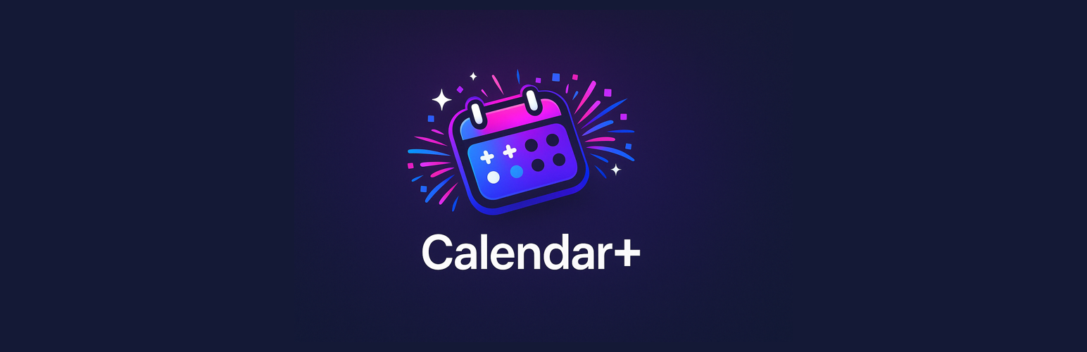 WordPress 外掛 Events Calendar Plus 的封面圖片。