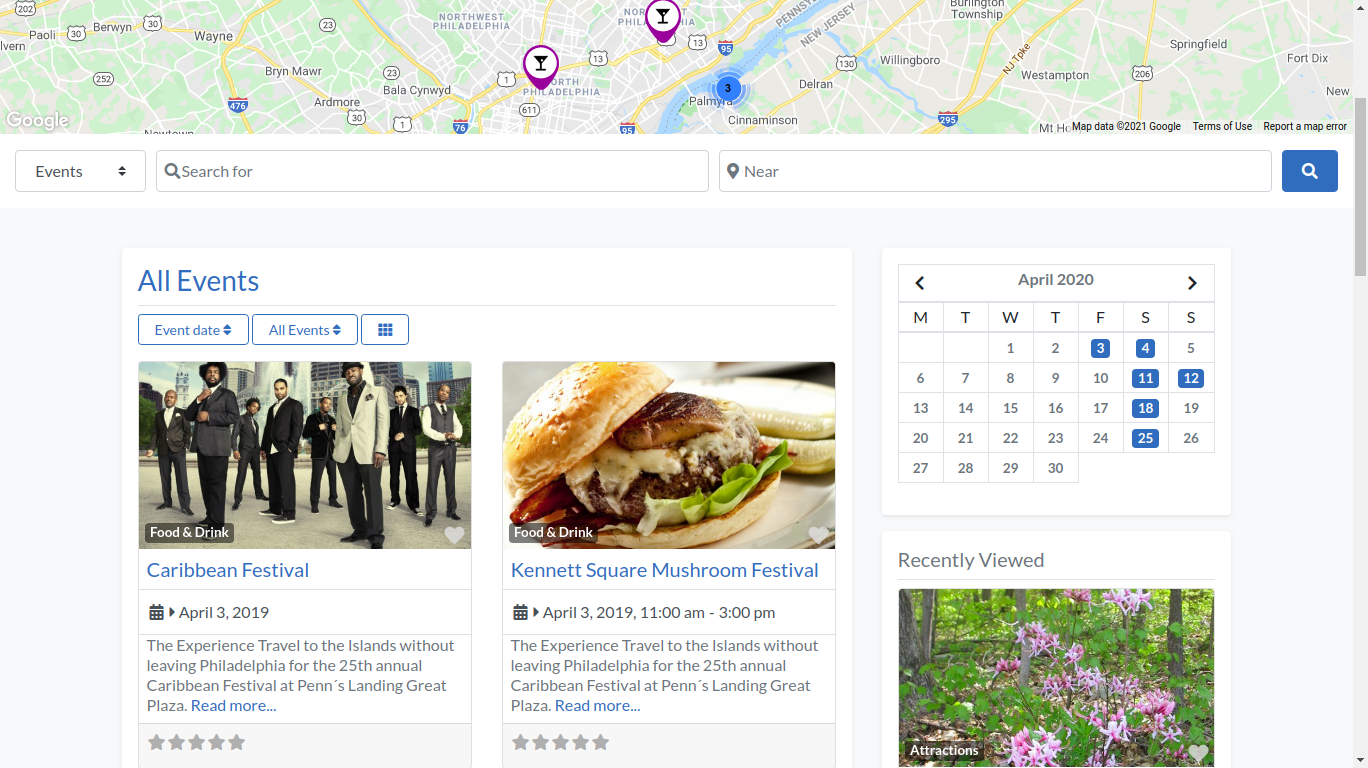 Events Calendar for GeoDirectory - Screenshot 1