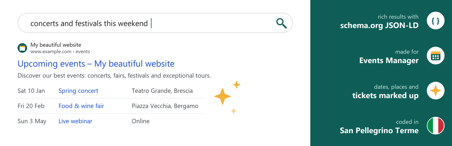 Events Manager Rich Snippets preview