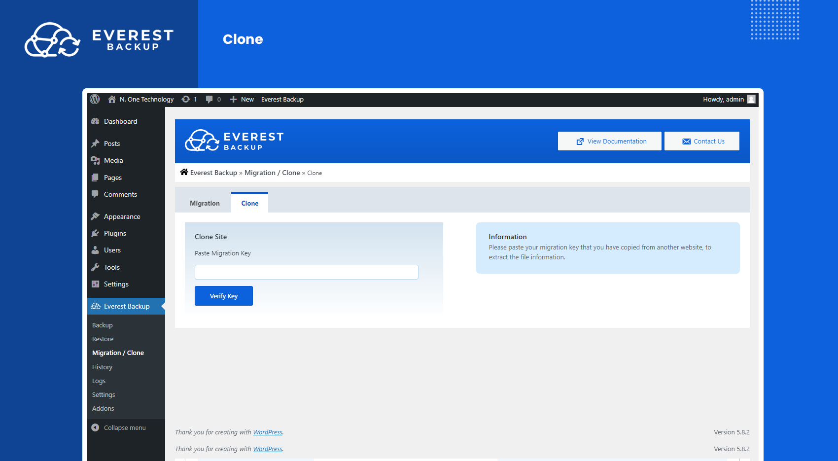 Everest Backup – WordPress Cloud Backup, Migration, Restore & Cloning Plugin