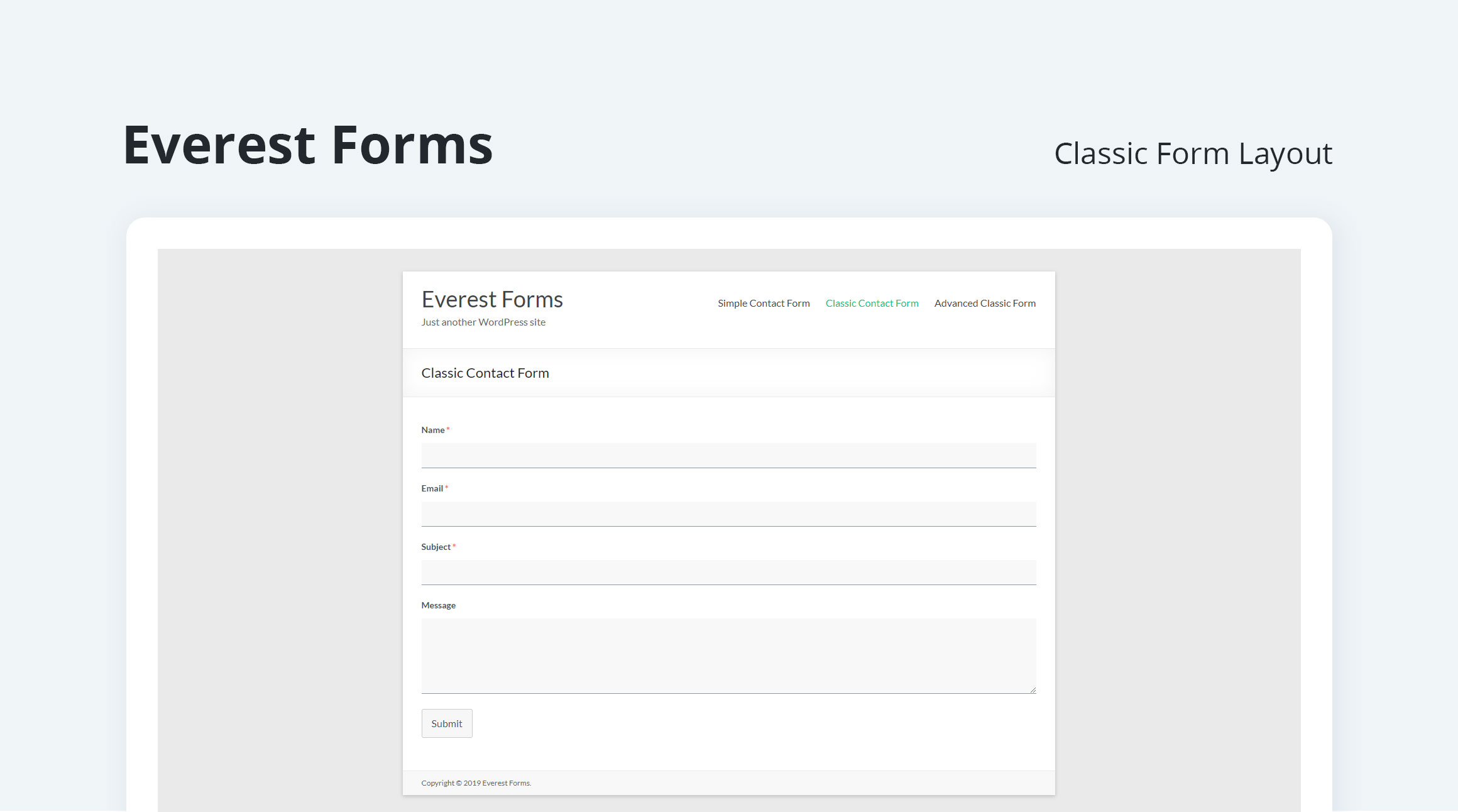 Everest Forms – Contact Form, Quiz, Survey, Newsletter & Payment Form Builder for WordPress