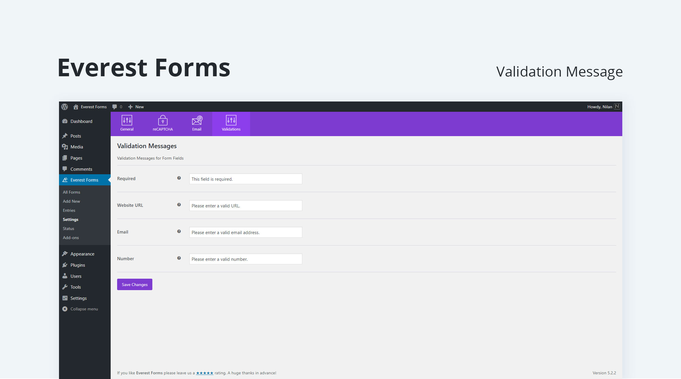 Everest Forms – Build Contact Forms, Surveys, Polls, Quizzes, Newsletter & Application Forms, and Many More with Ease! Screenshot