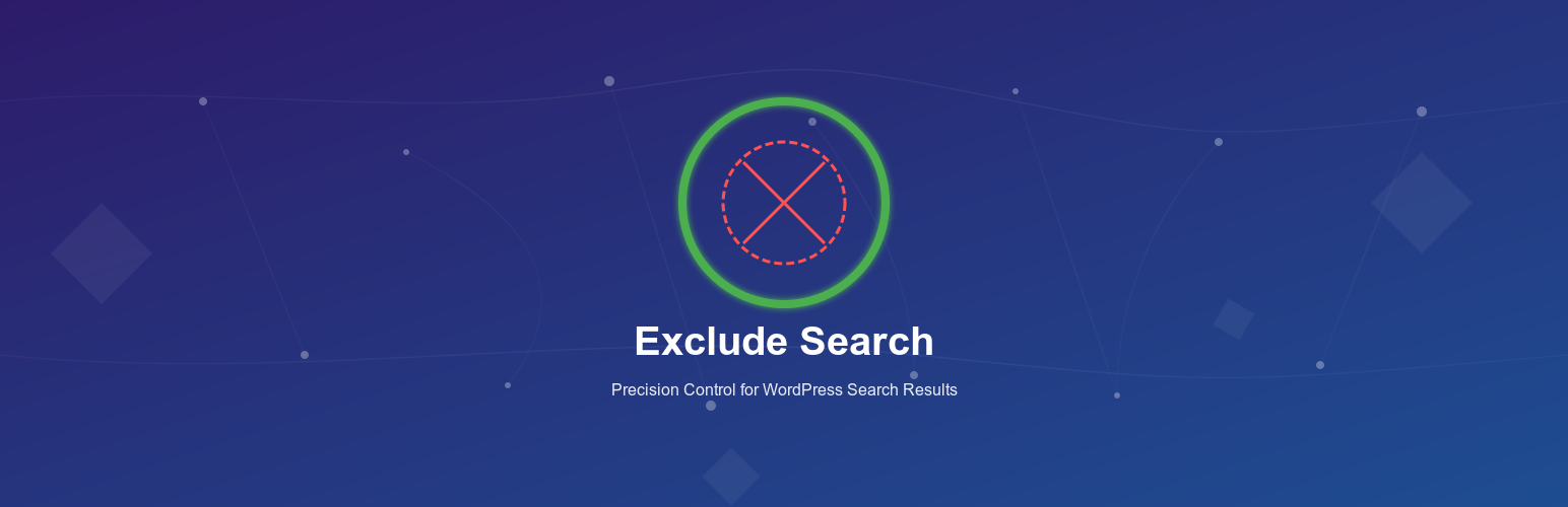 WordPress 外掛 Exclude Search 的封面圖片。