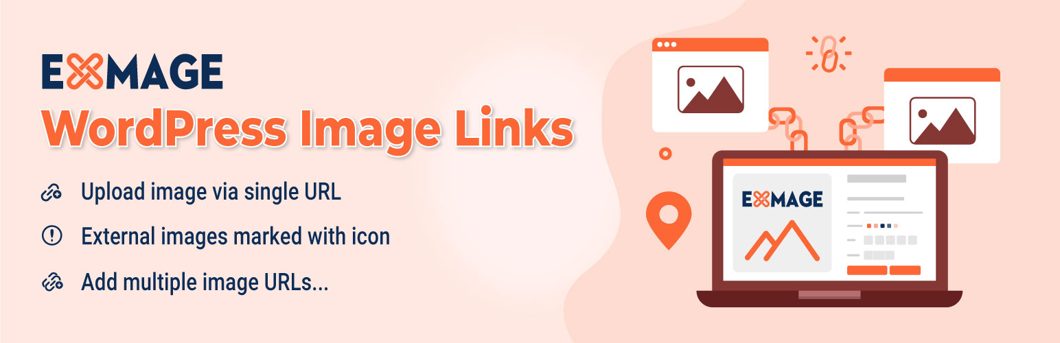 WordPress 外掛 EXMAGE – WordPress Image Links 的封面圖片。