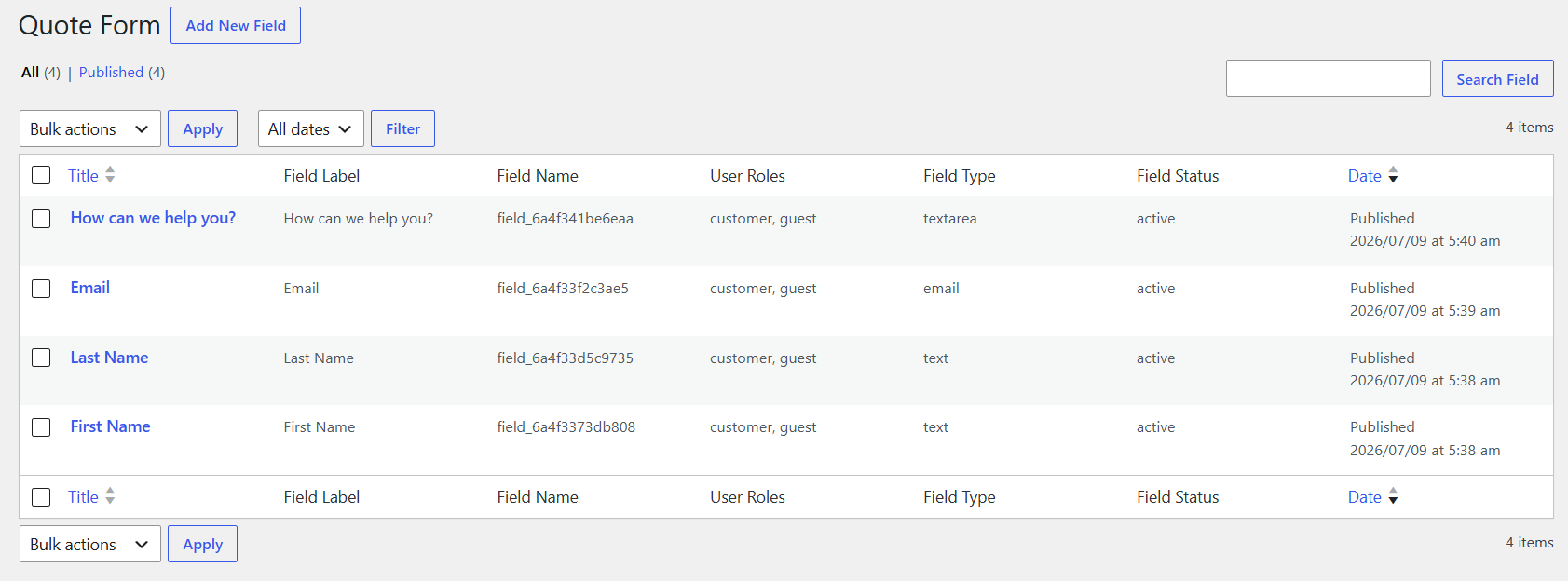 Email Settings