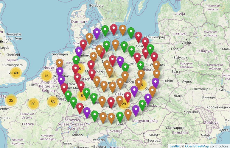 Markercluster PlacementStrategies <br />