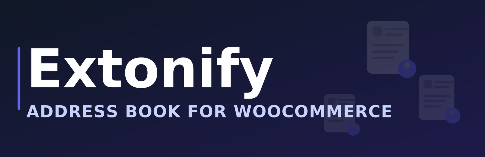 WordPress 外掛 Extonify Address Book for WooCommerce 的封面圖片