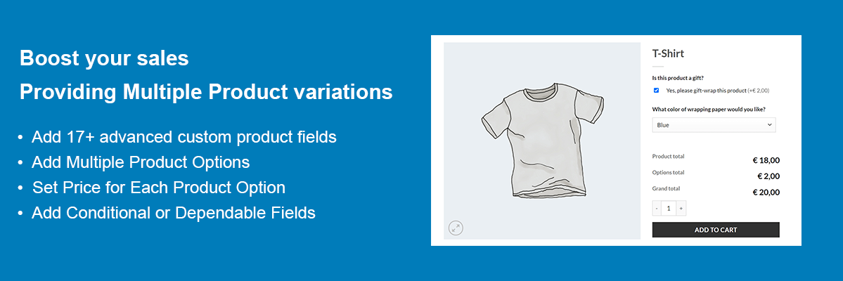 Extra Product Options for WooCommerce
