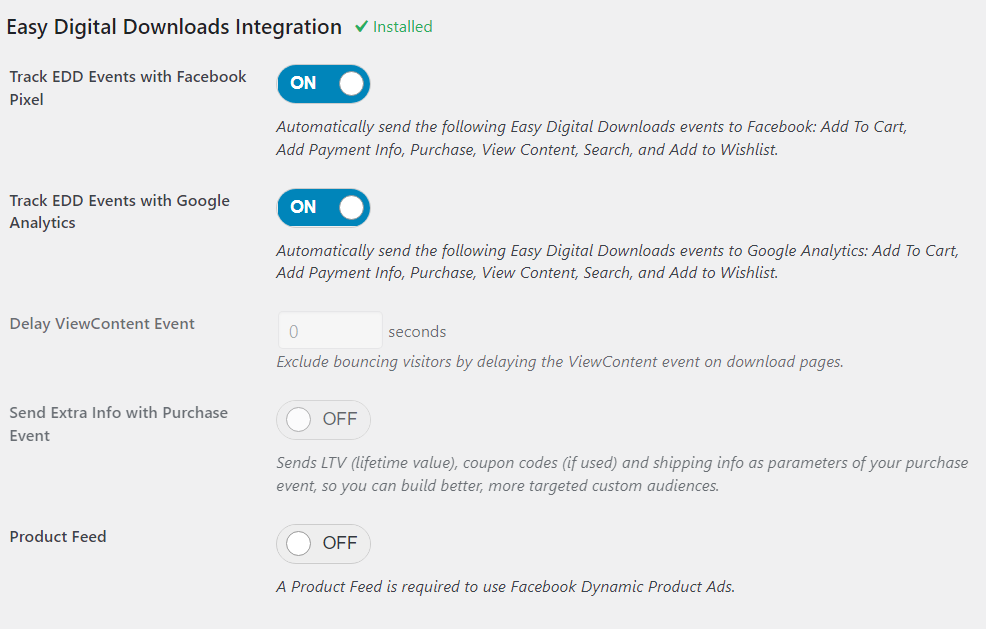 Easy Digital Downloads integration