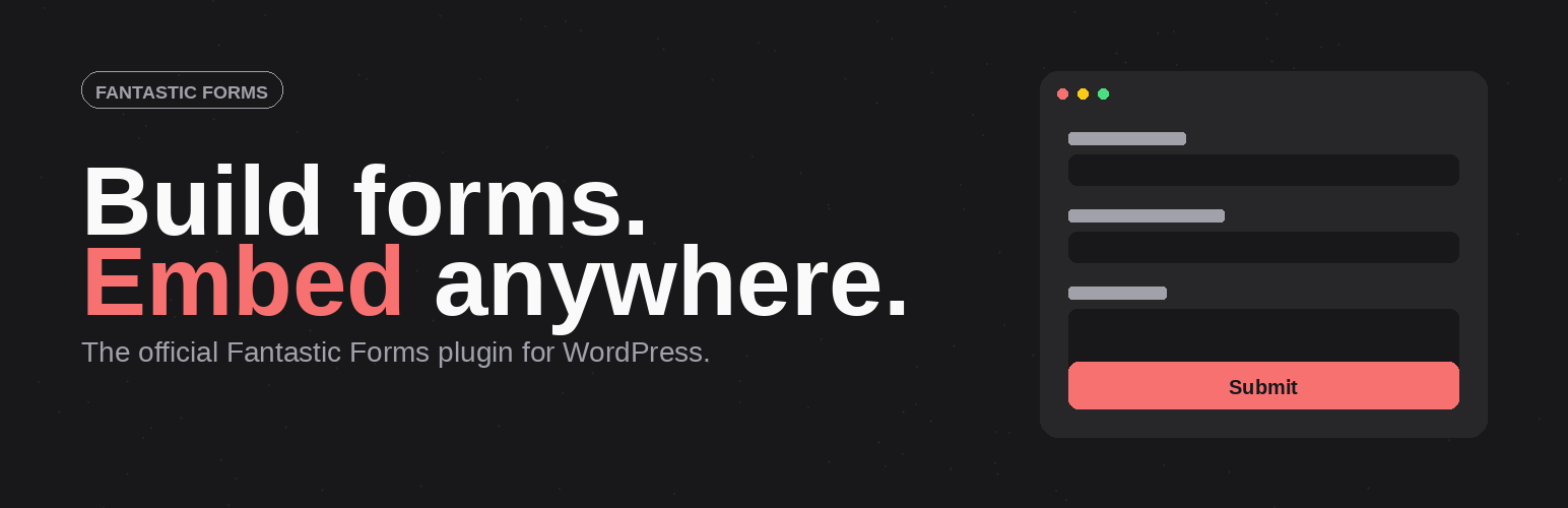 WordPress 外掛 Fantastic Forms 的封面圖片