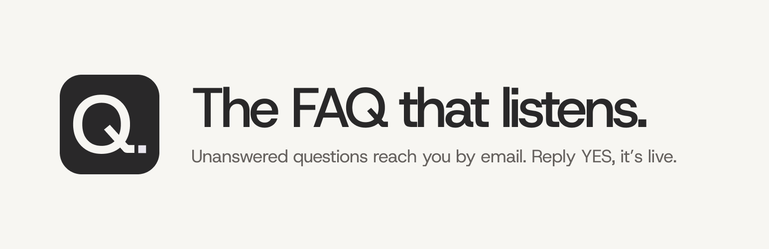 FAQlue – Searchable FAQ that learns from visitor questions