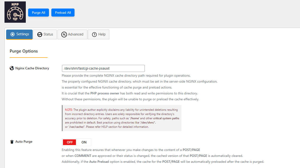 FastCGI Cache Purge and Preload for Nginx