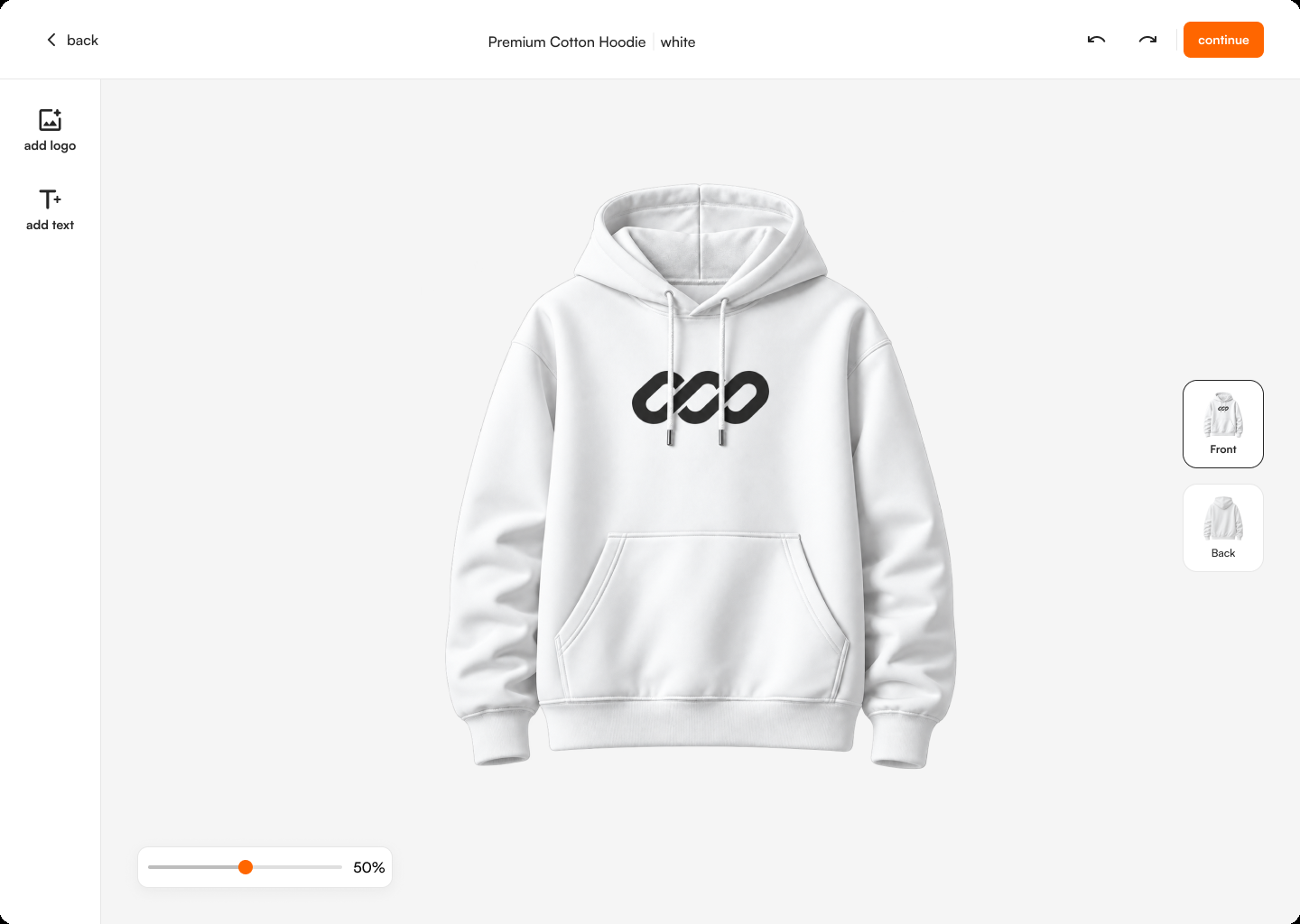 An instant, true-to-product preview of the finished design.