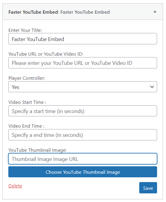 Wordpress Default Widgets Setting