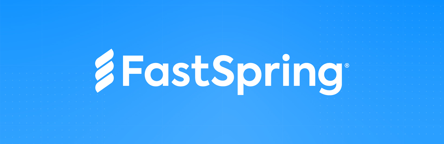 WordPress 外掛 FastSpring 的封面圖片。