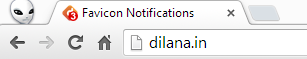 Favicon Notifications in action.