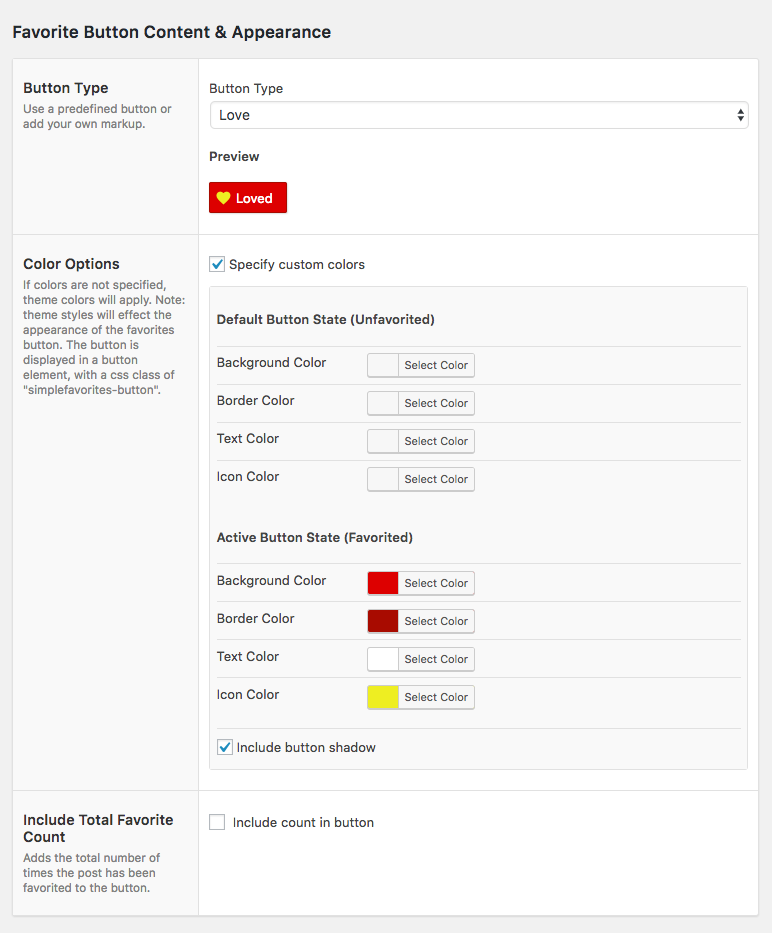 <p>Or use a predefined button type and customize colors to fit your site's style.</p>