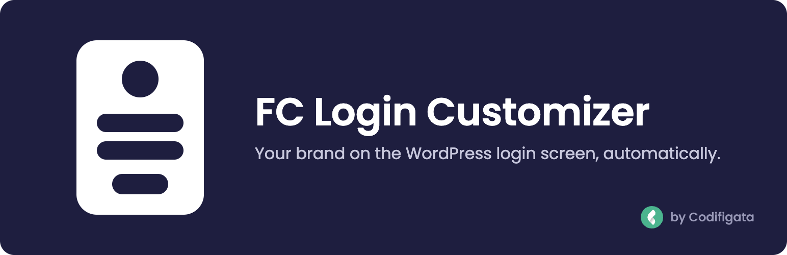 WordPress 外掛 FC Login Customizer 的封面圖片