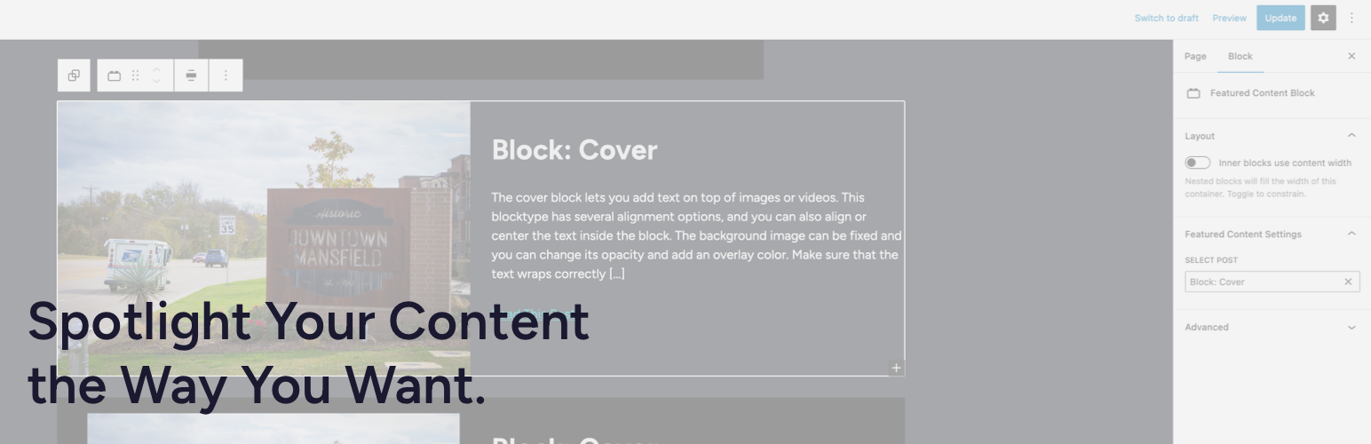 Featured Content Block