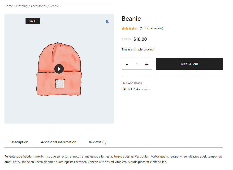 Featured Video for WooCommerce - Screenshot 1