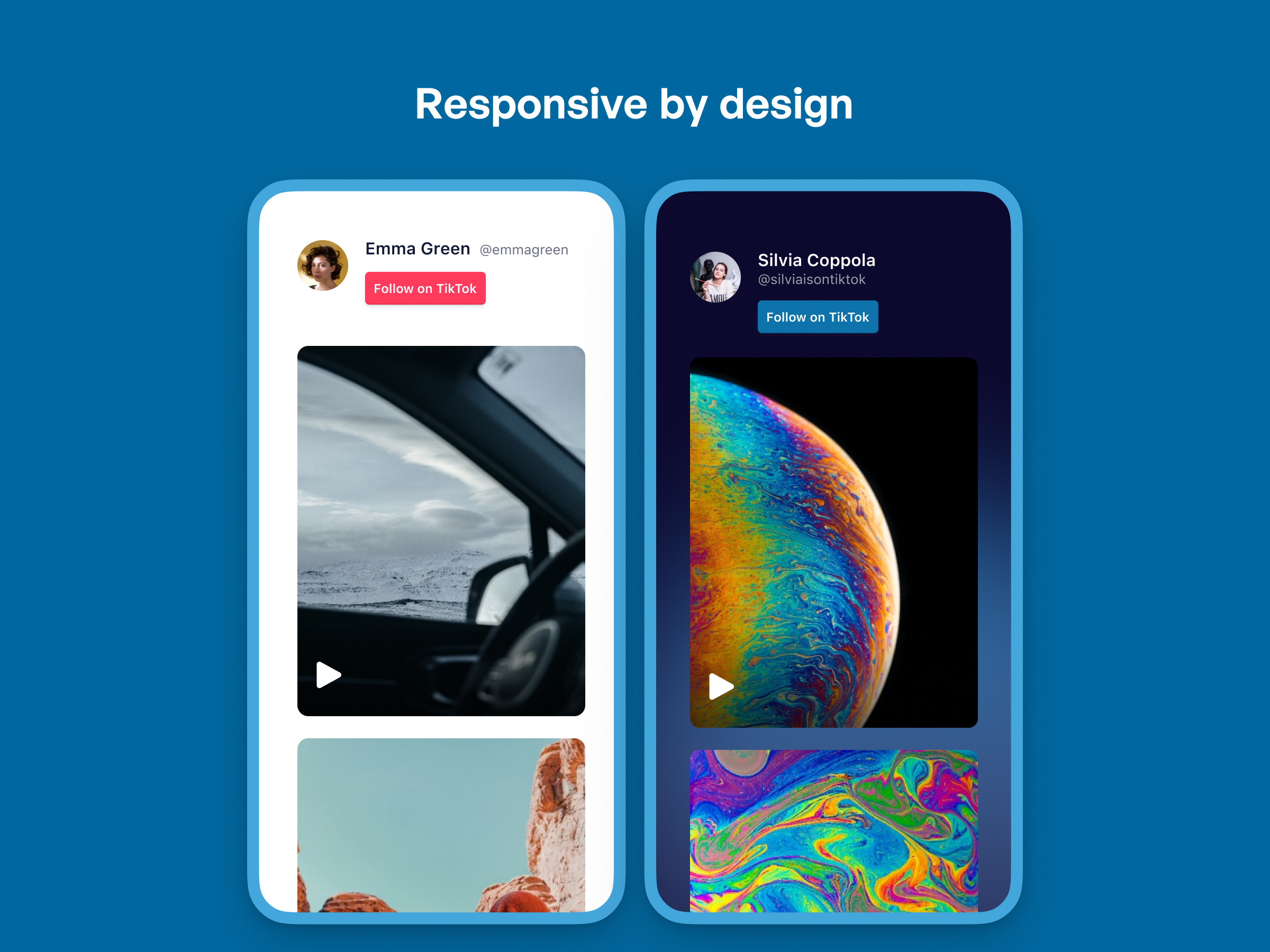 Responsive design looks good on all devices