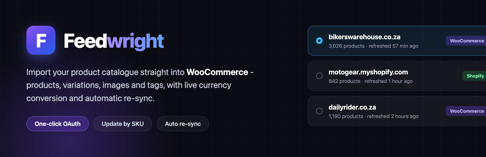Feedwright Product Import for Woo with Scrapify