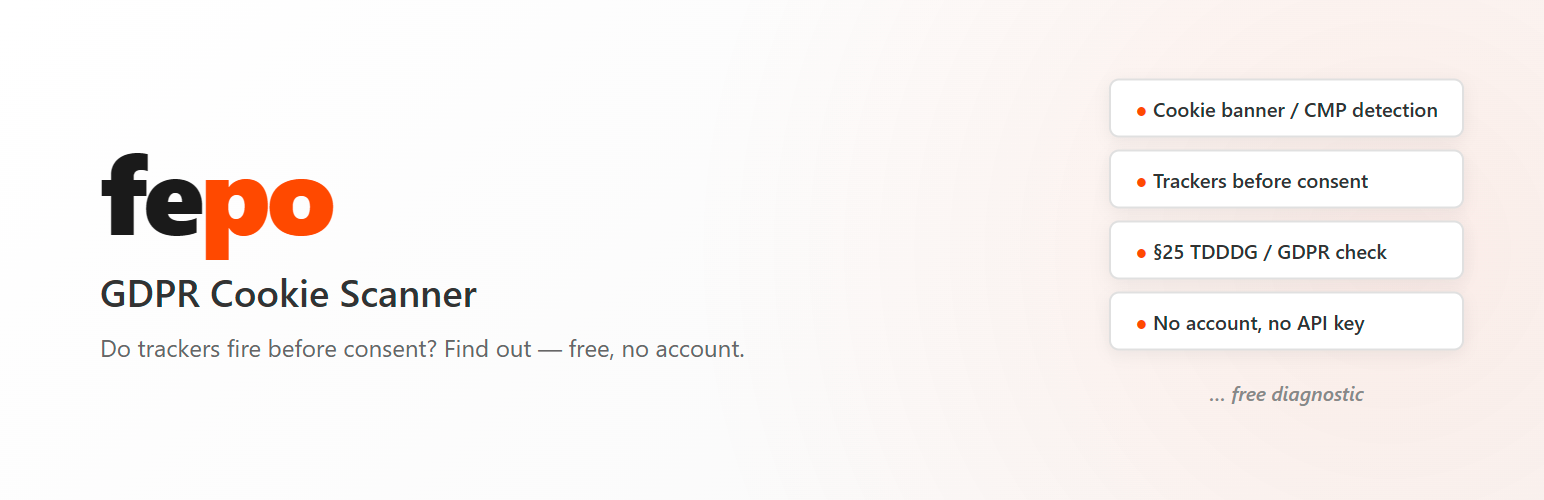 fepo — GDPR Cookie Scanner