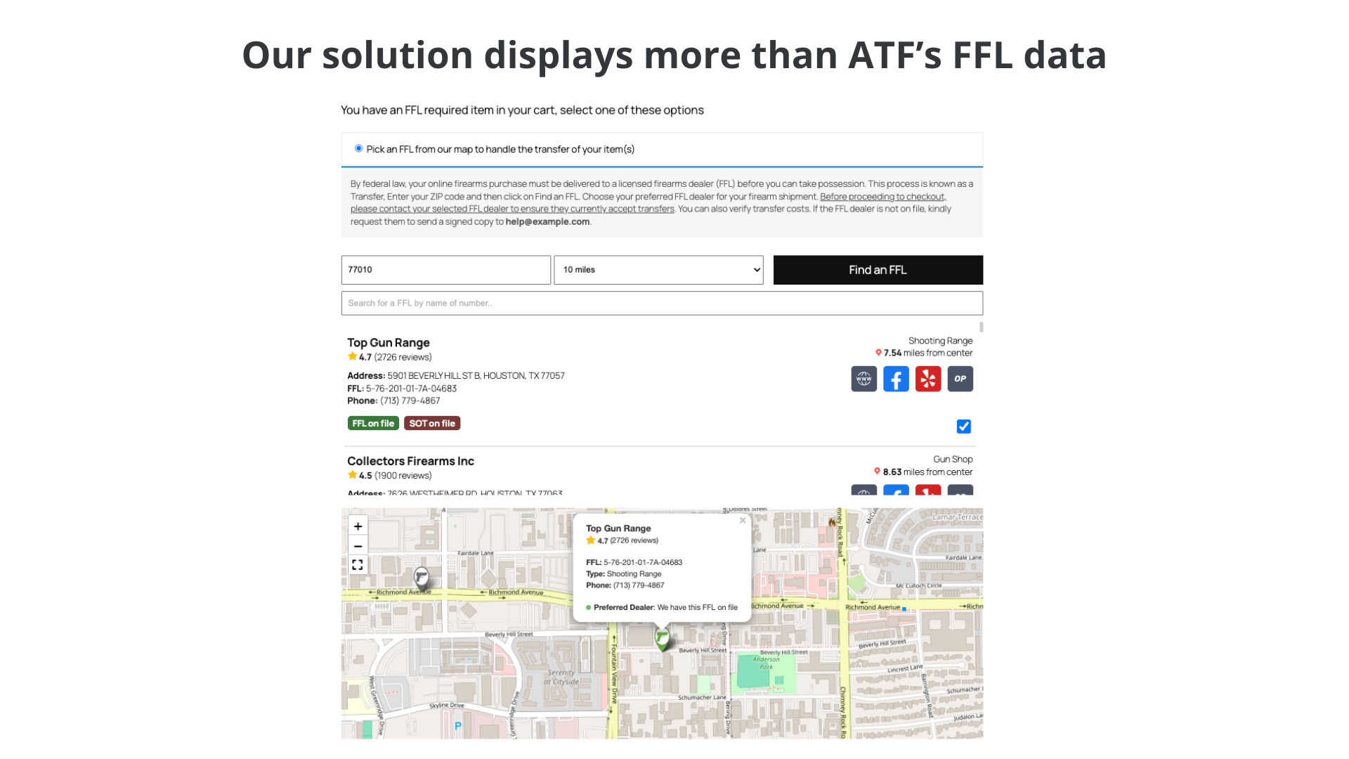 FFL Checkout by Texas Technology Group - Screenshot 1