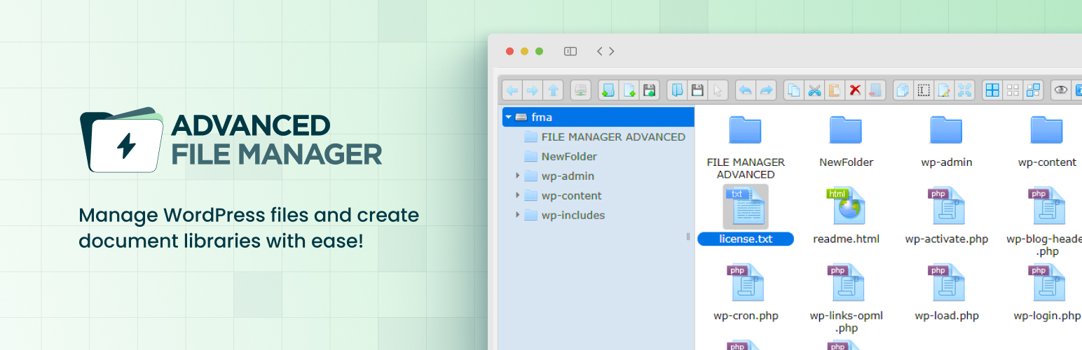 Advanced File Manager – Ultimate File Manager for WordPress And Document Library Solution preview