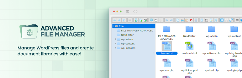 Advanced File Manager – Ultimate WP File Manager And Document Library Solution