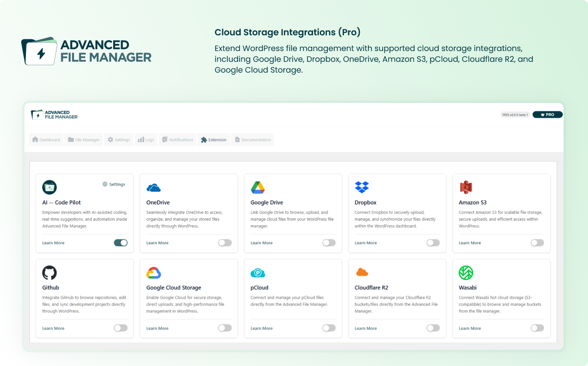 Cloud Storage Integrations