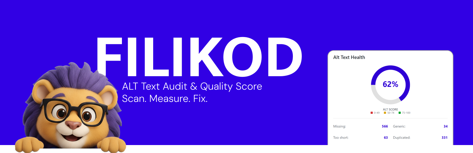 Filikod – ALT Text Audit & Bulk Management