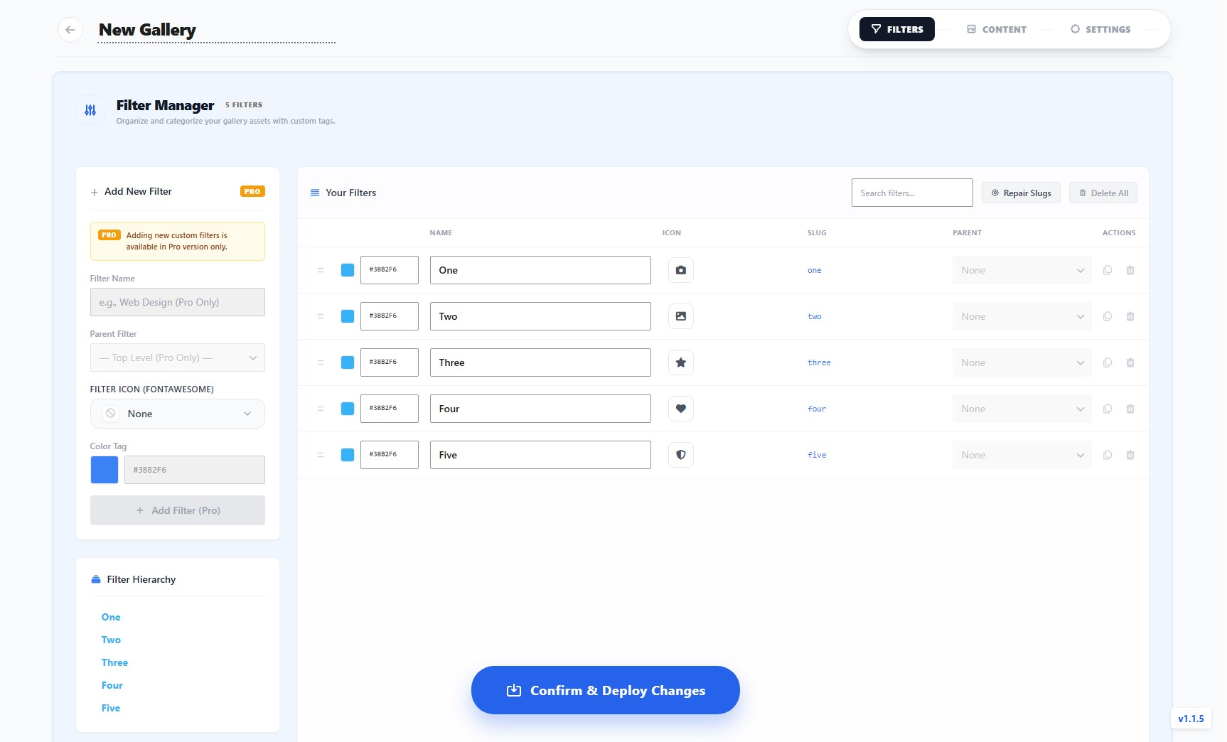 Filter Gallery: Create Filters