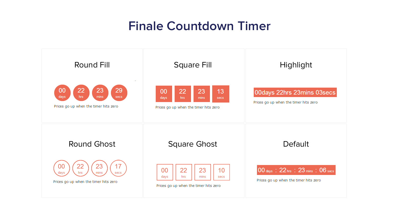 Designs for Countdown Timers