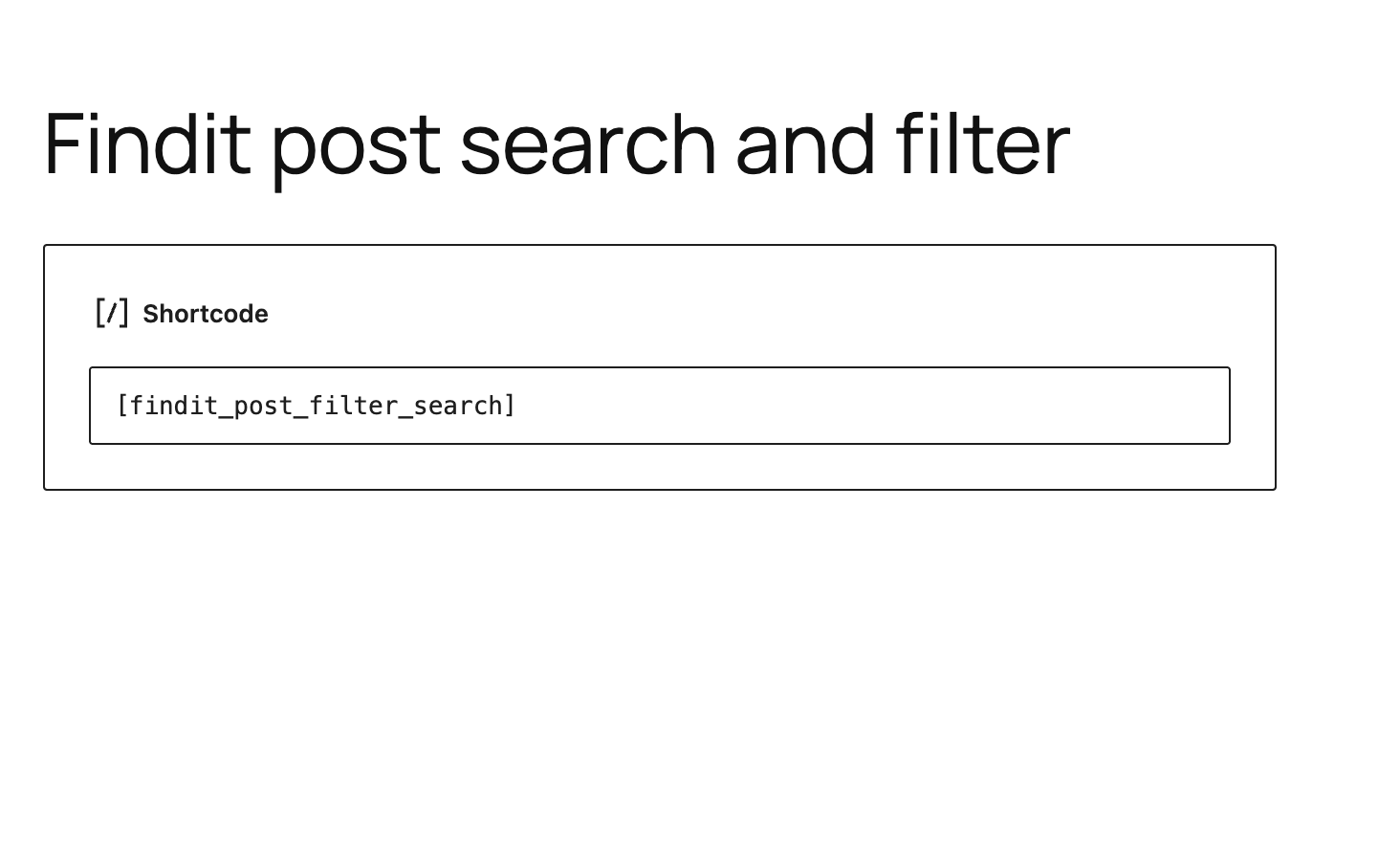 Search form with category and tag filters