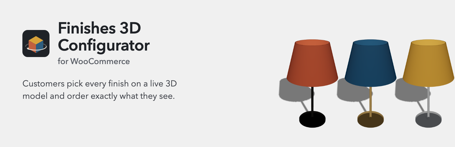 Finishes 3D Configurator for WooCommerce