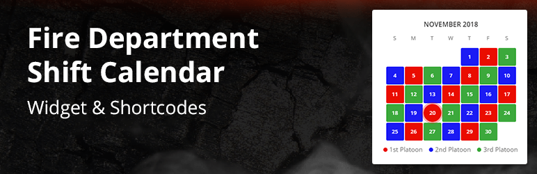 Fire Department Shift Calendar