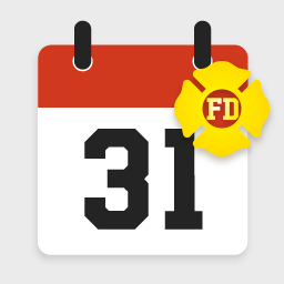 Fire Department Shift Calendar Icon