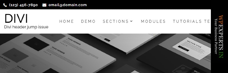 Fixed Header Jumping Issue Divi Theme