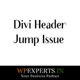 Fixed Header Jumping Issue Divi Theme Icon