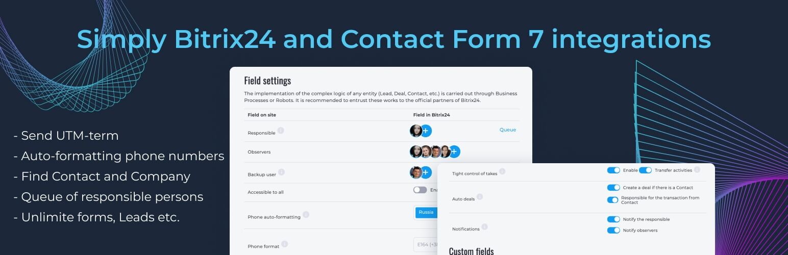 Flamix: Bitrix24 and Contact Form 7 integrations