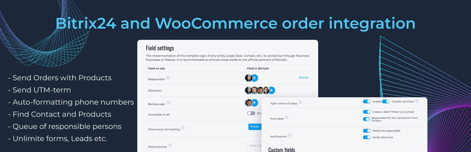 Flamix: Bitrix24 and WooCommerce Orders integration