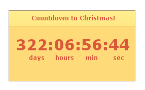 This shows an example of the Flash CountDown Plugin.