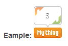 Example of the widget on a page