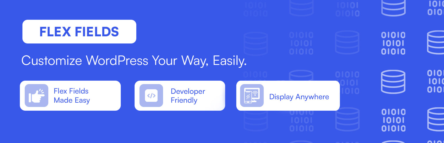WordPress 外掛 Flex Fields 的封面圖片。