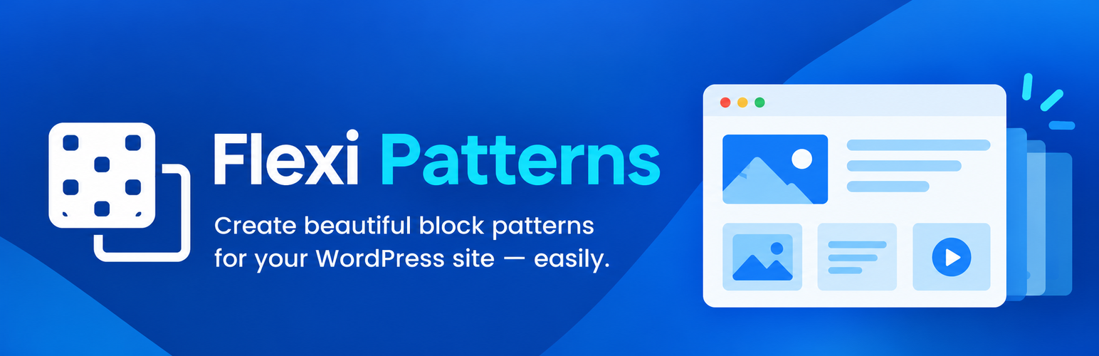 WordPress 外掛 Flexi Patterns 的封面圖片